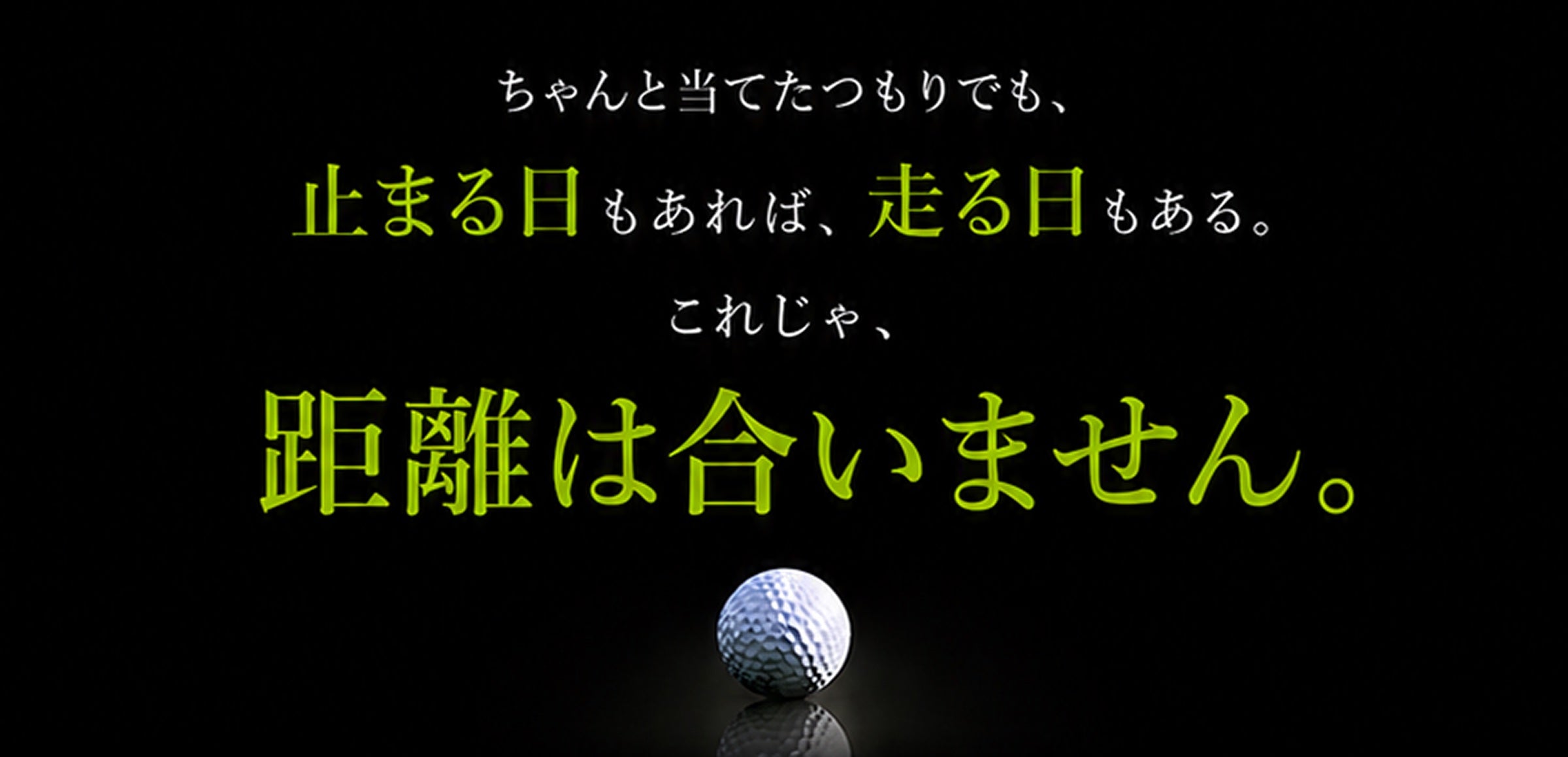止まる日もあれば、走る日もある。これじゃ、距離は合いません。
